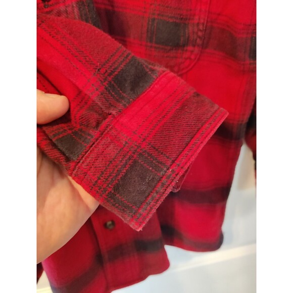 Stormy Kromer 1903 Flannel Shirt Buffalo Plaid Red Men's Medium Made In USA - Picture 4 of 14